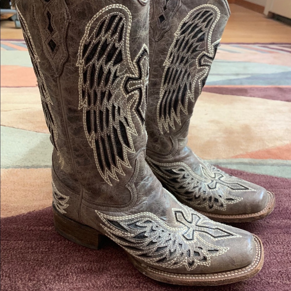 Corral Vintage Square Toe Boots Size 8